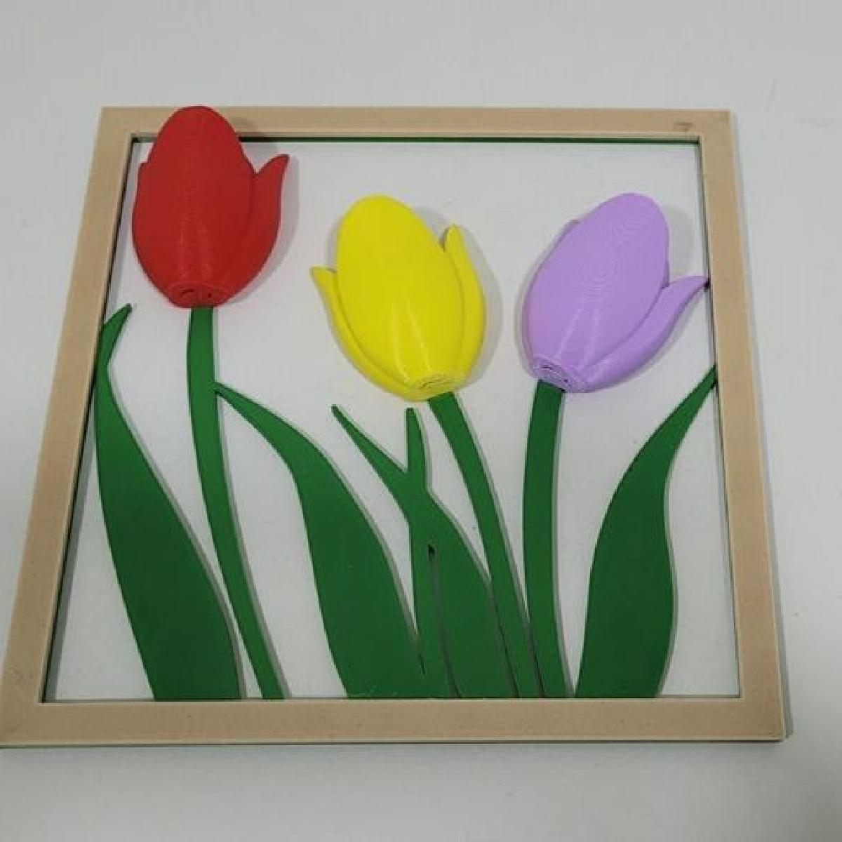 Quadro com Tulipas   Decoracao