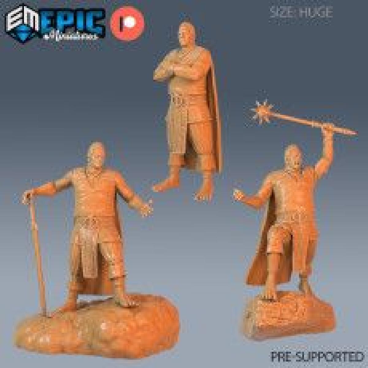 Conjunto de Gigante das Nuvens / Guardiao Angelical / Anjo Masculino do Portao / Guardiao do Portal Antigo / Encontro Celestial