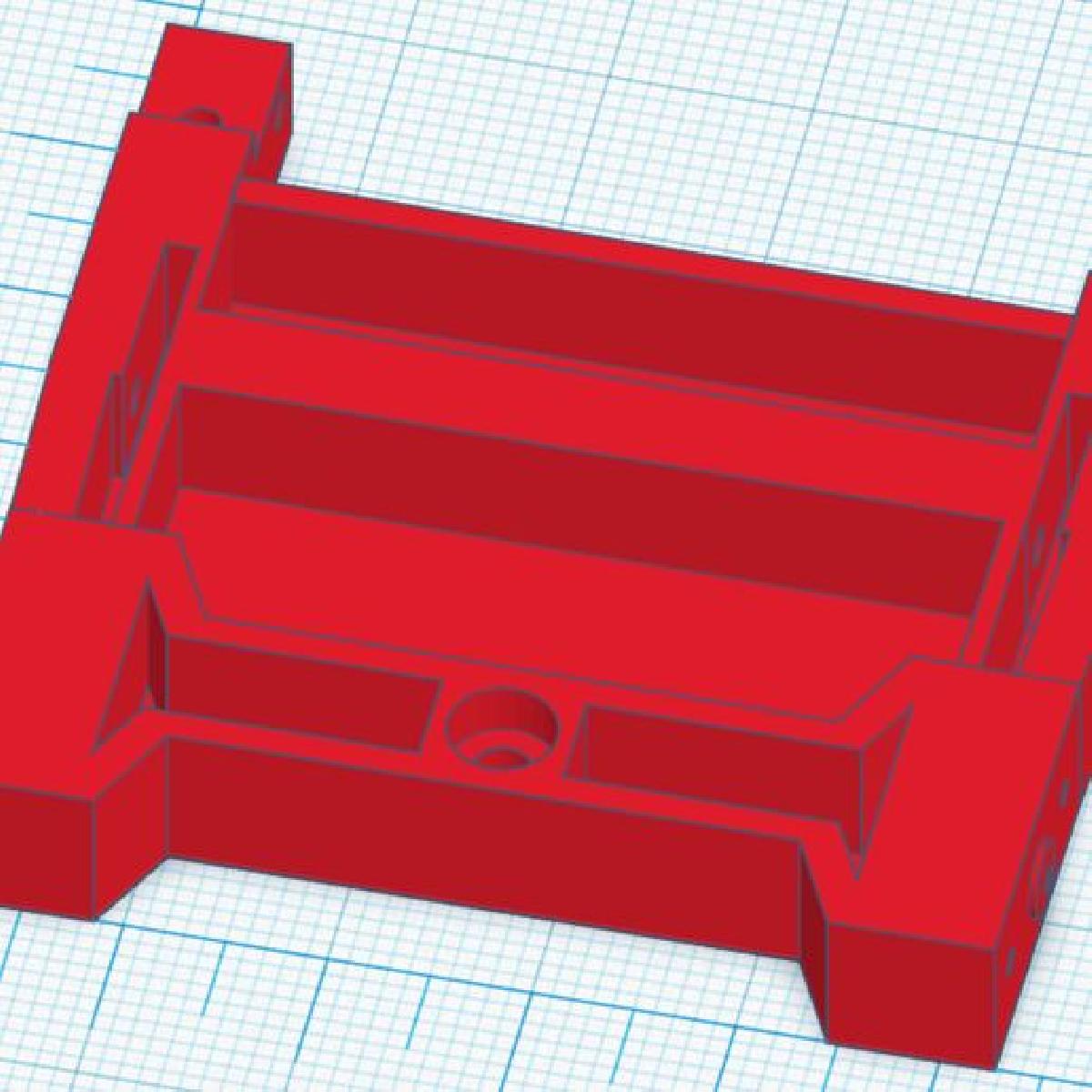 Base do para choque traseiro do WPL JJRC B1 B16 Q60 Q61 etc remixada para adicionar peso.
