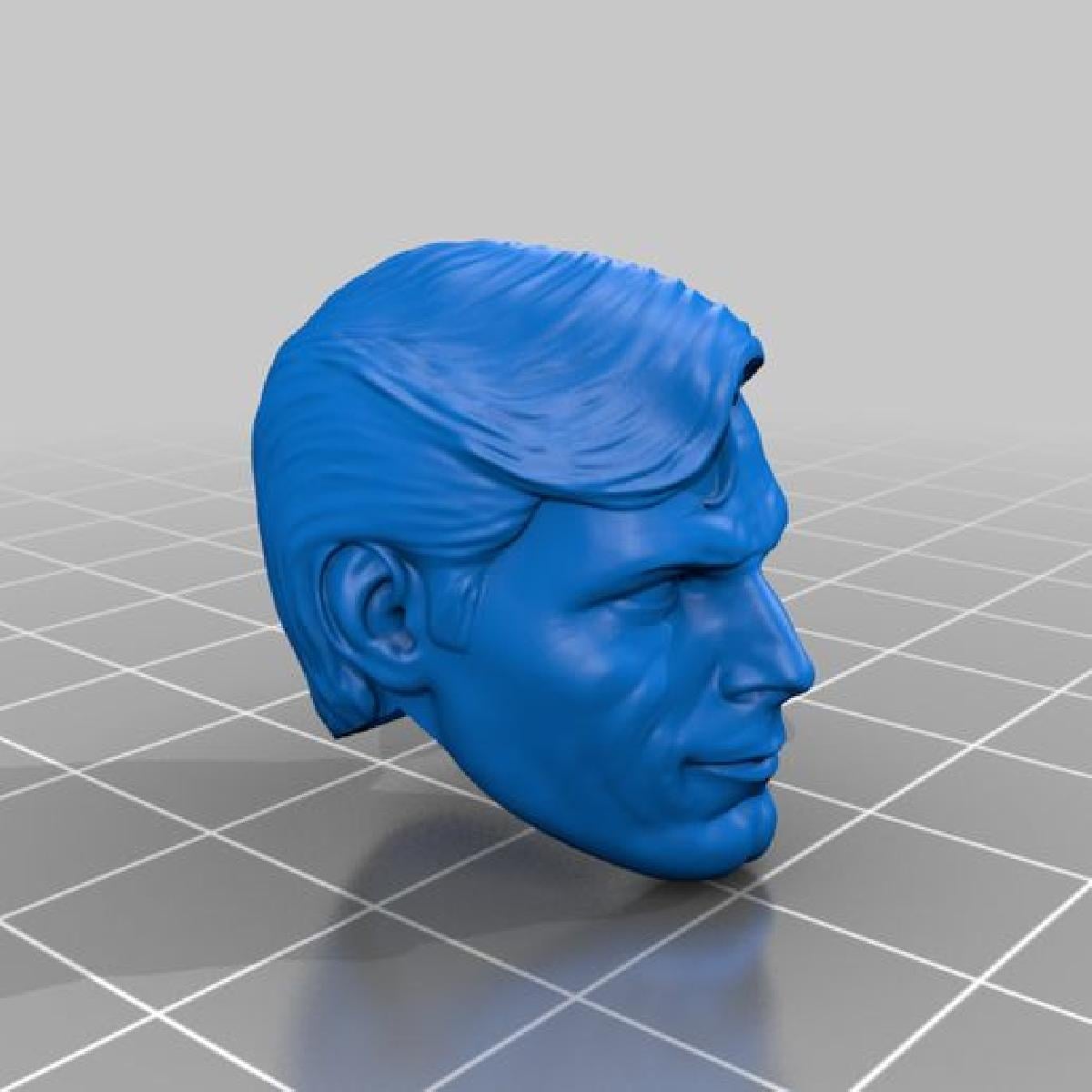 Sorriso/cara de satisfeito de Christopher Reeve para figuras do McFarlane DC Multiverse.