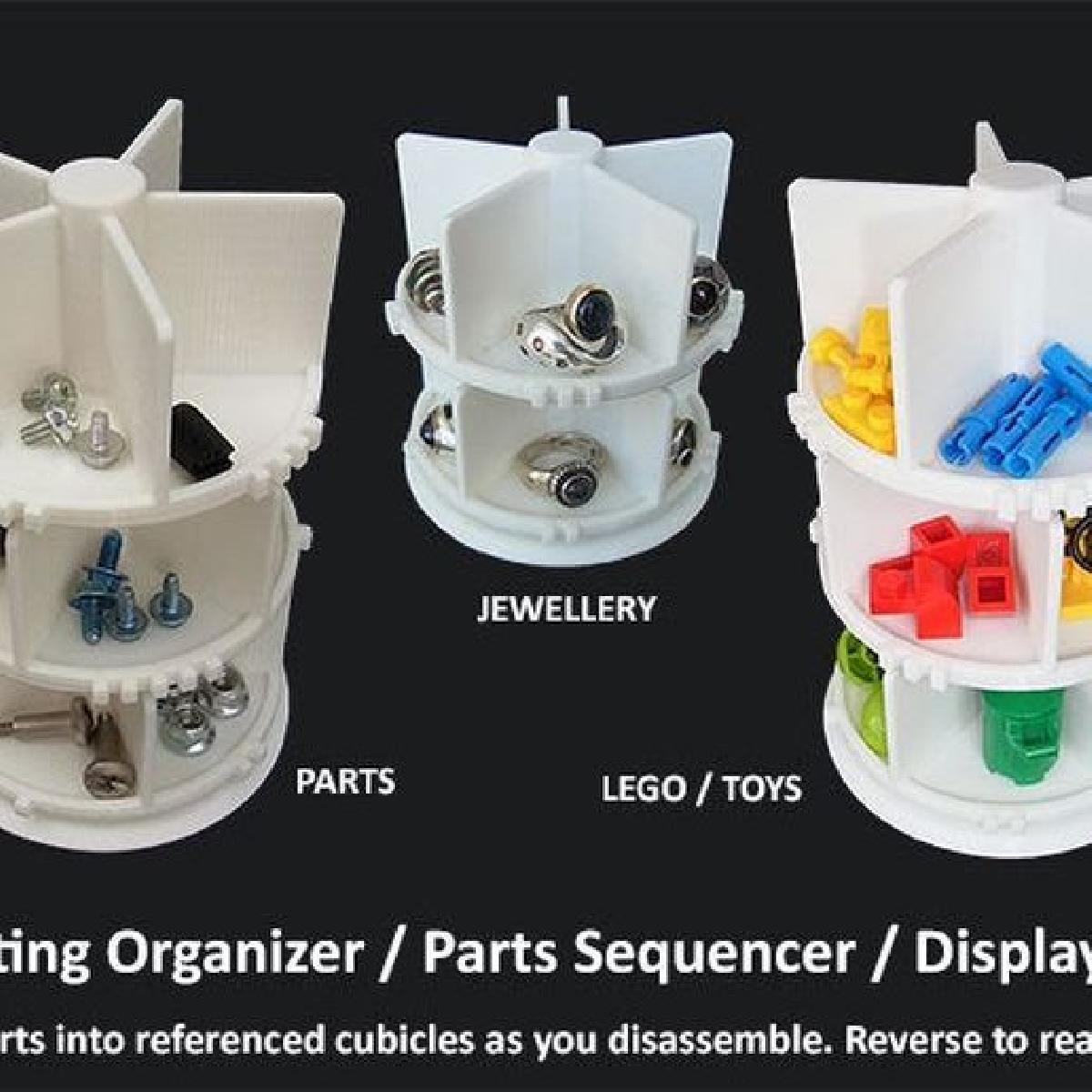 Organizador Giratorio / Sequenciador de Montagem de Pecas / Suporte de Exibicao