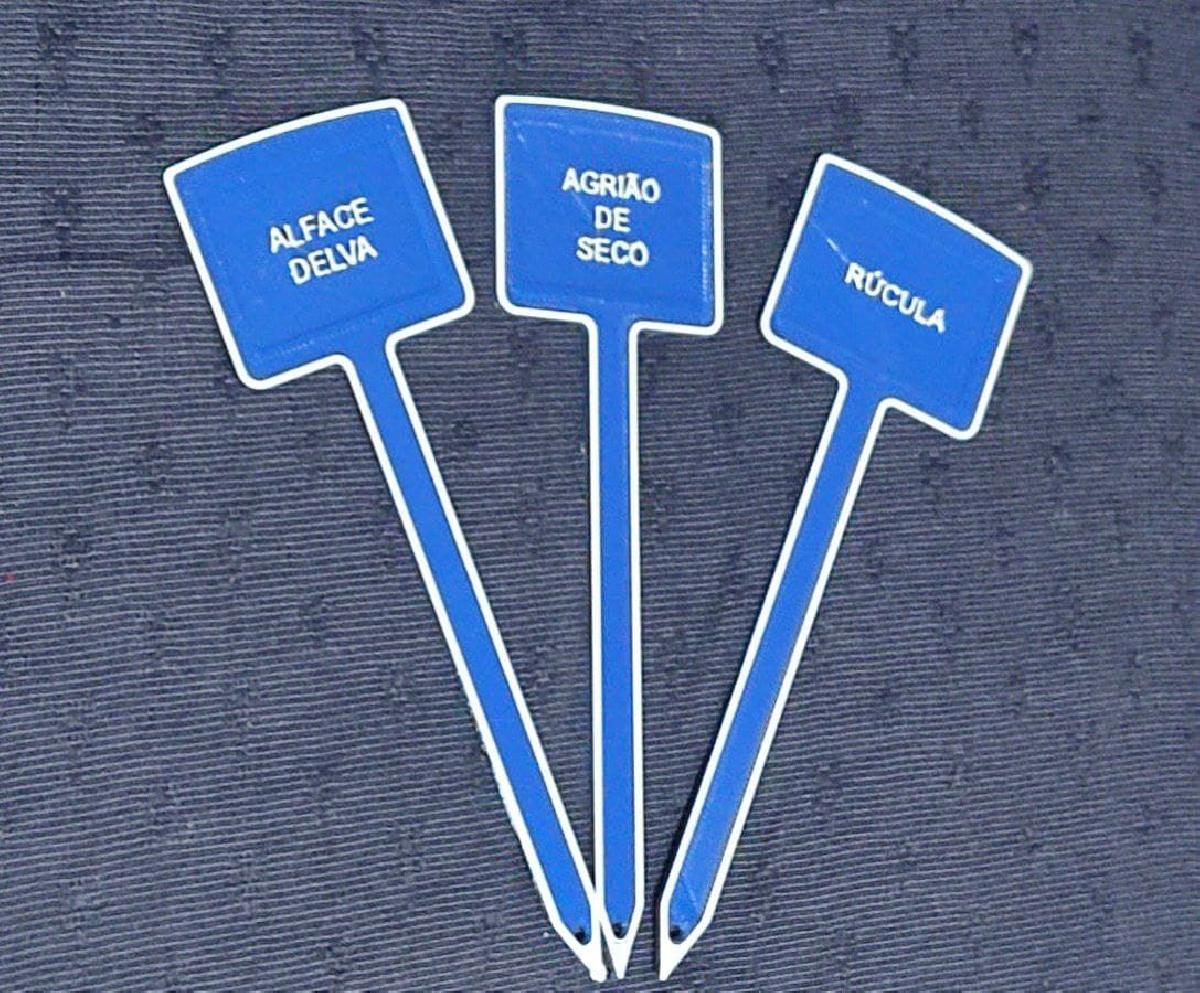 Placa para identificar mudas Etiqueta para identificacao de plantas e vasos