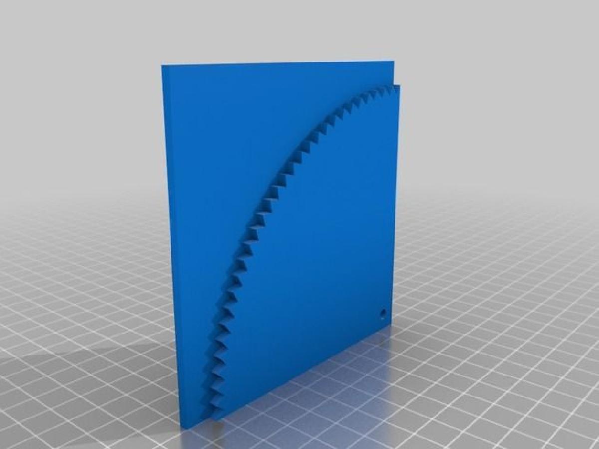 Porta que funciona com engrenagens