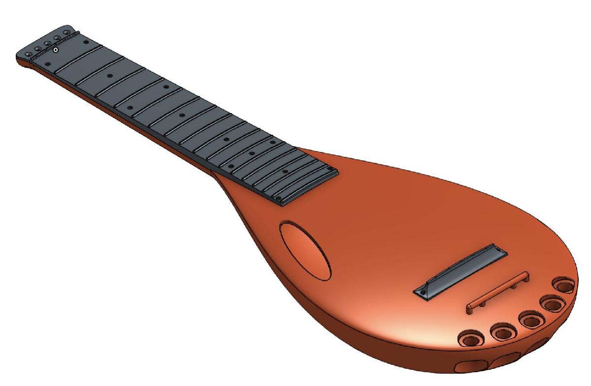 Ukulele de concerto com 5 cordas