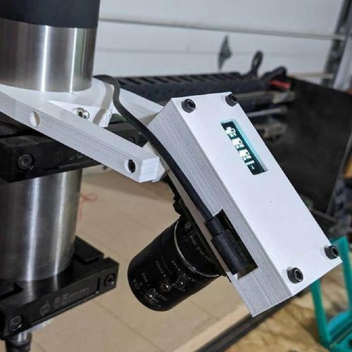 Caso para camera Pi Zero2 HQ (com suporte de fuso de 65mm para CNC)