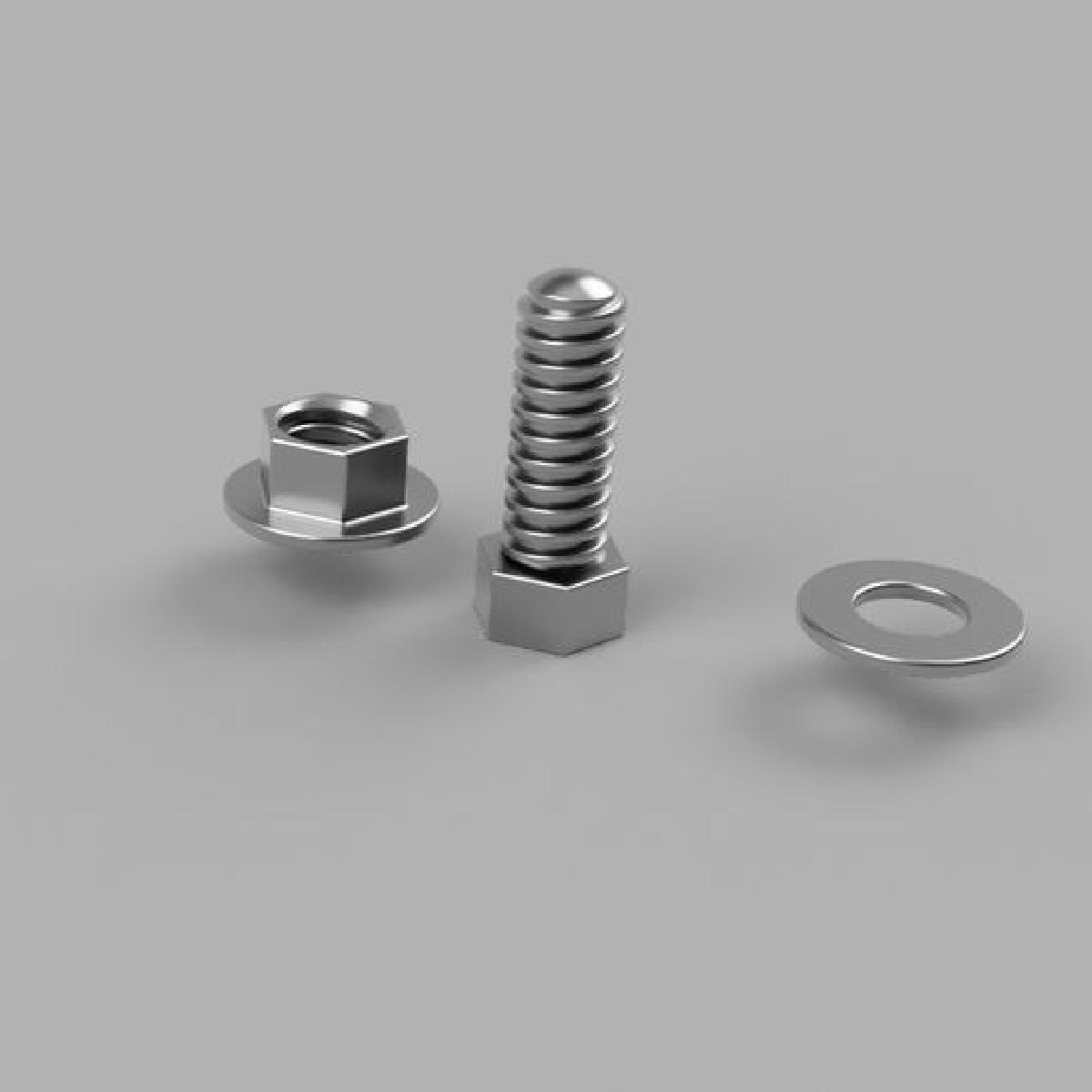 Banco de trabalho de brinquedo parafusos (porca de 17mm, parafuso, arruela)