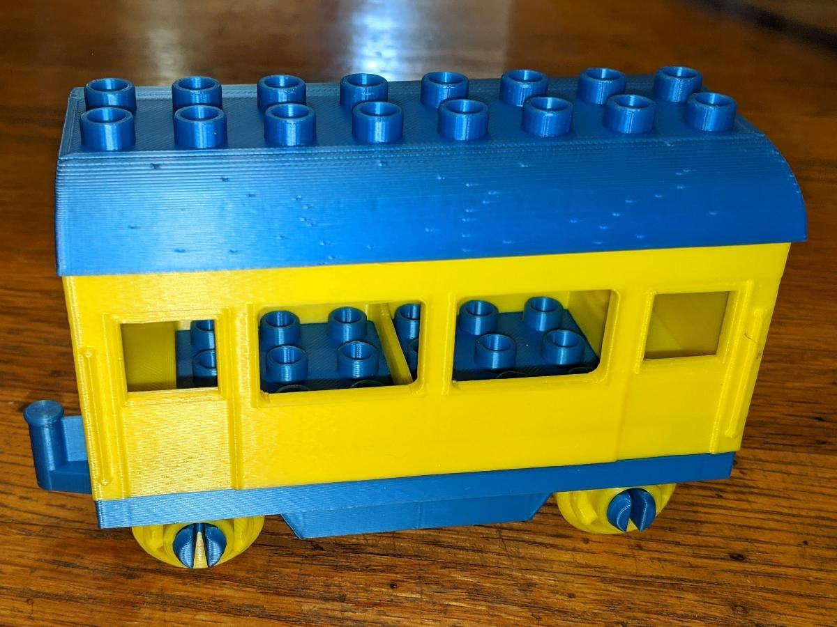 Vagao/Carro do Trem Lego Duplo (Conecta se)