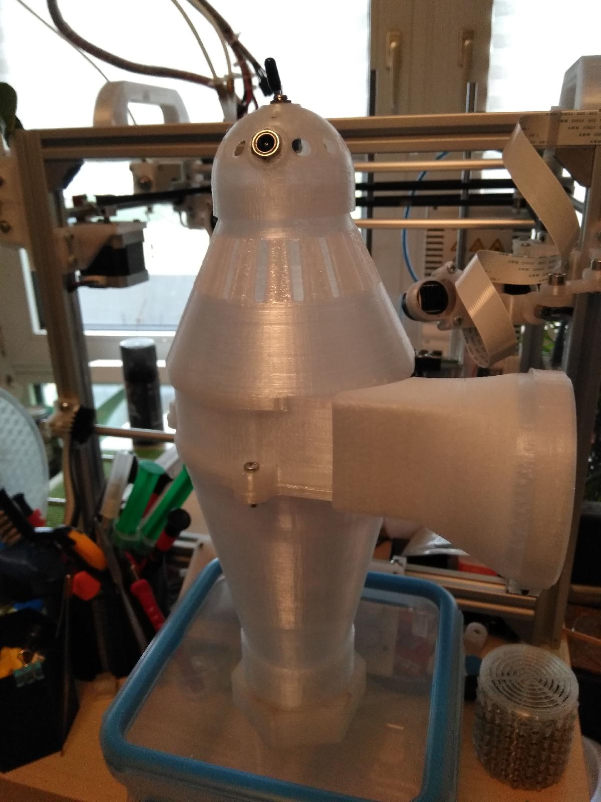 Tampa de Motor para Aspirador de Po Impressa em 3D para Maquina CNC