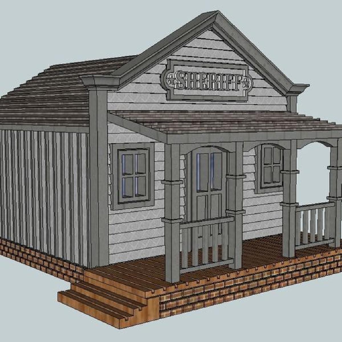 Escritorio do Xerife Ocidental em Escala HO