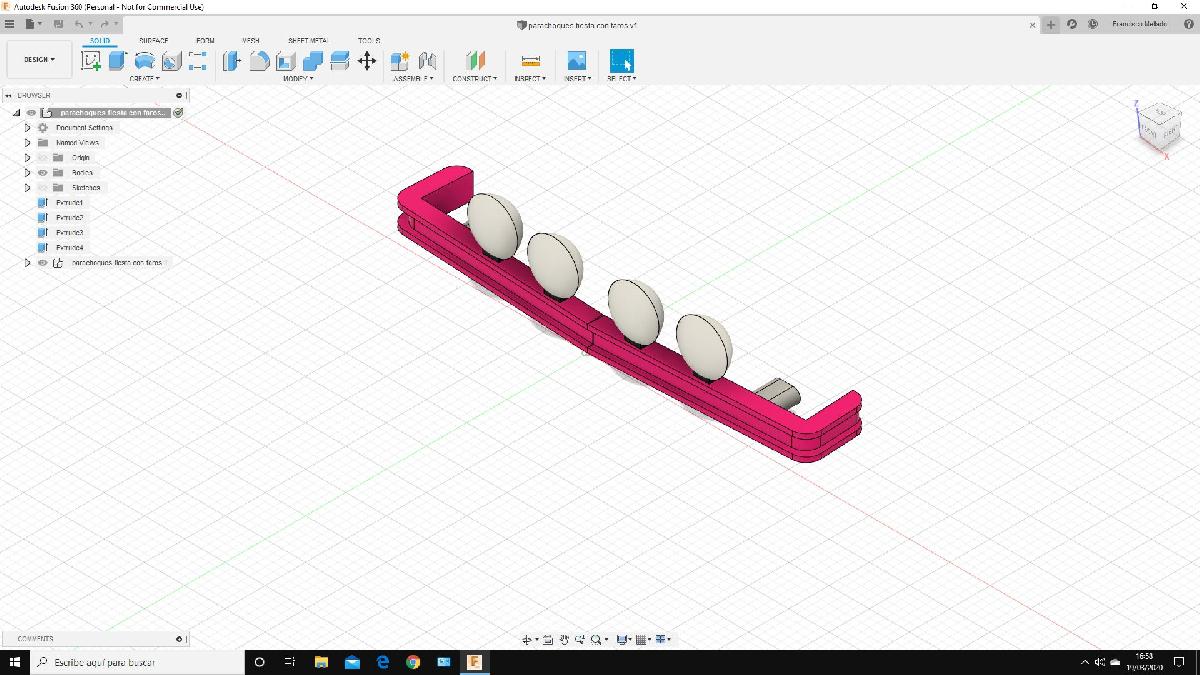 Scalextric   Parachoques Ford Fiesta SCX   Exin   Altaya  