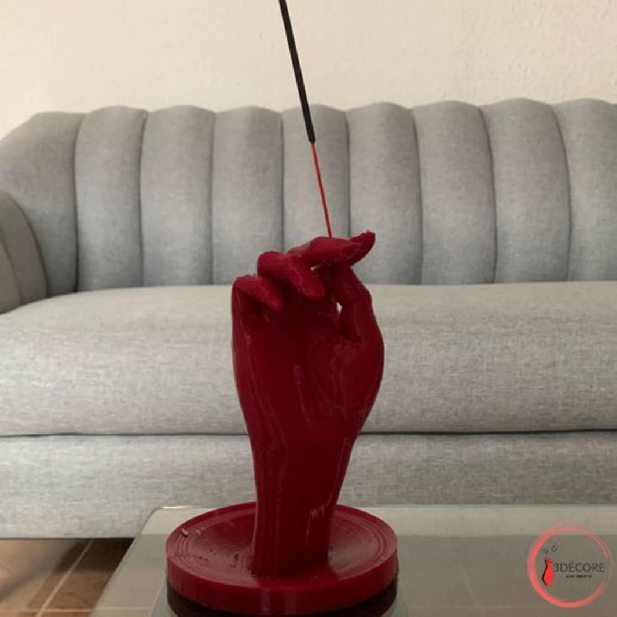 Queimador de incenso em forma de mao, "mao de Afrodite", decoracoes para casa e escritorio