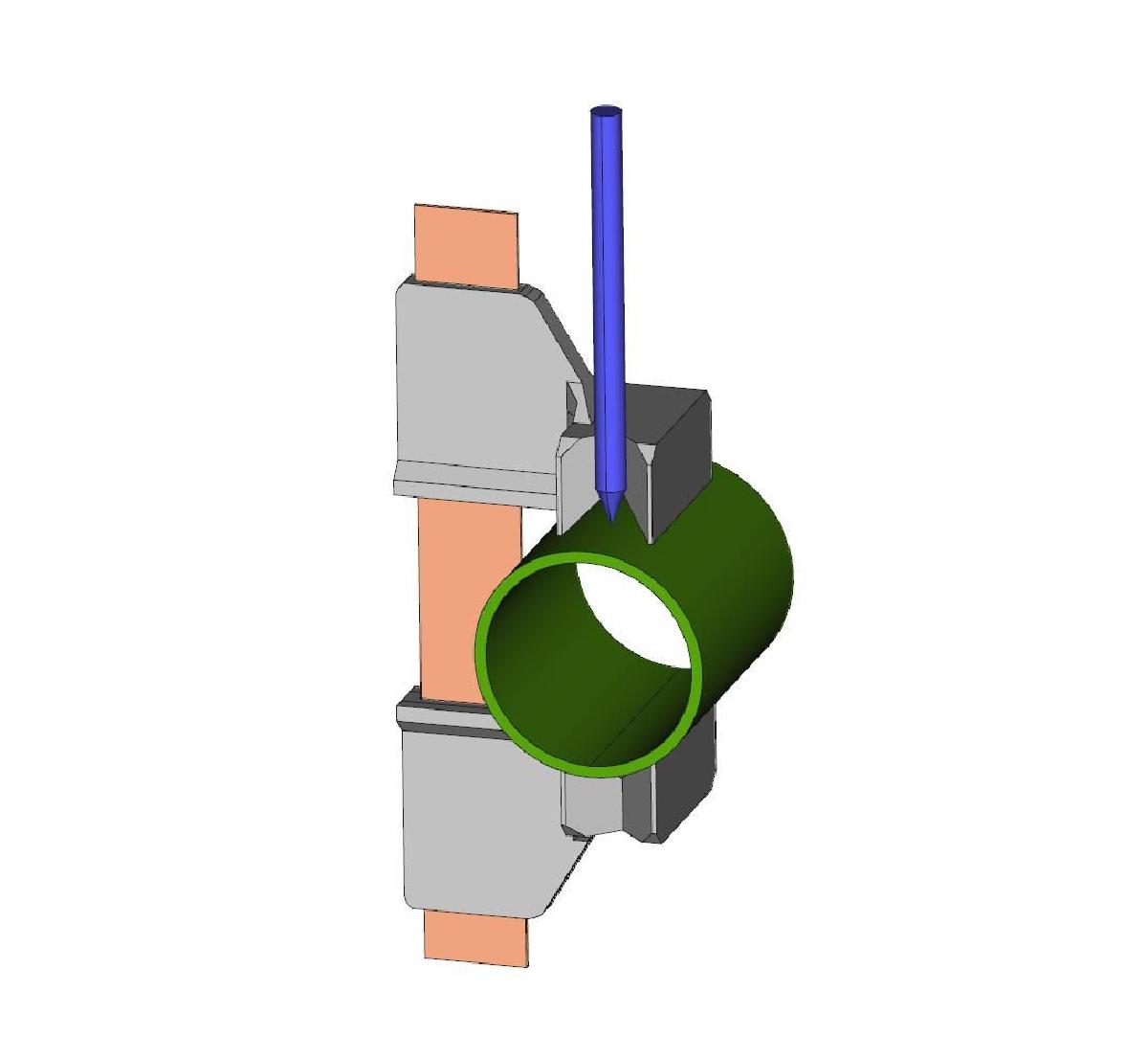 Encontrador de Centro Duplo para Tubos