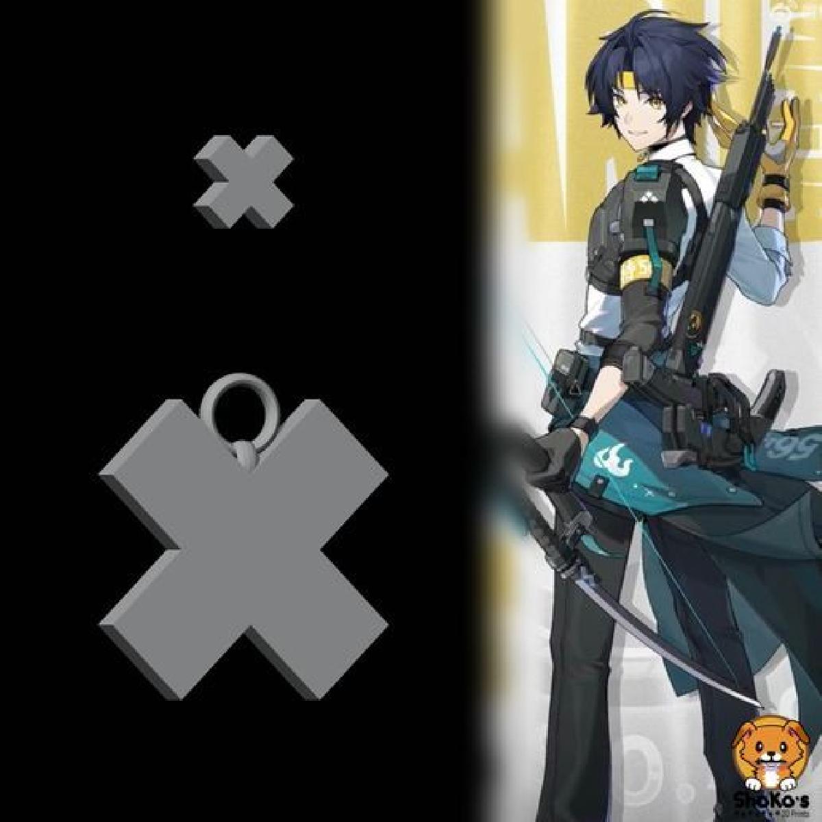 Asaba Harumasa Colar / Brinco ZZZ Zenless Zone Zero Cosplay