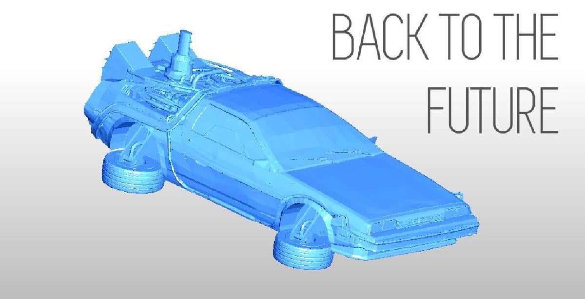 DeLorean DMC 12 imprimivel   De Volta para o Futuro   voador