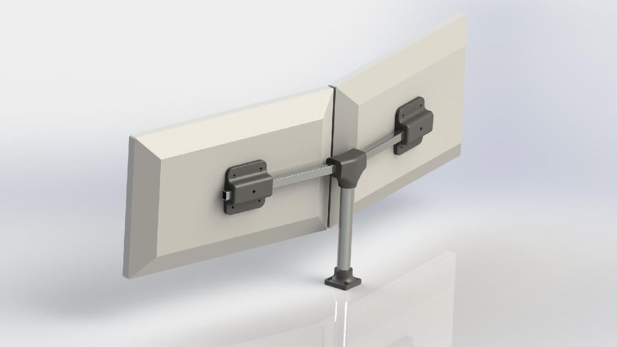 Suporte para dois monitores de 24 polegadas (Suporte VESA 75)