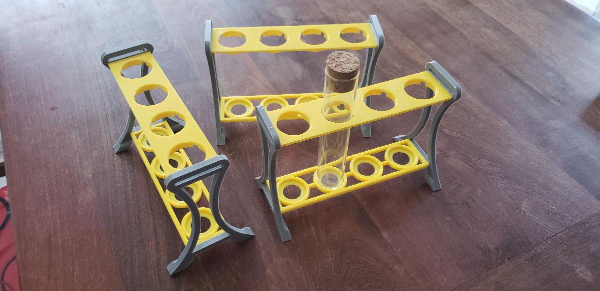 Suporte para tubos de ensaio com diametro de 29 mm.