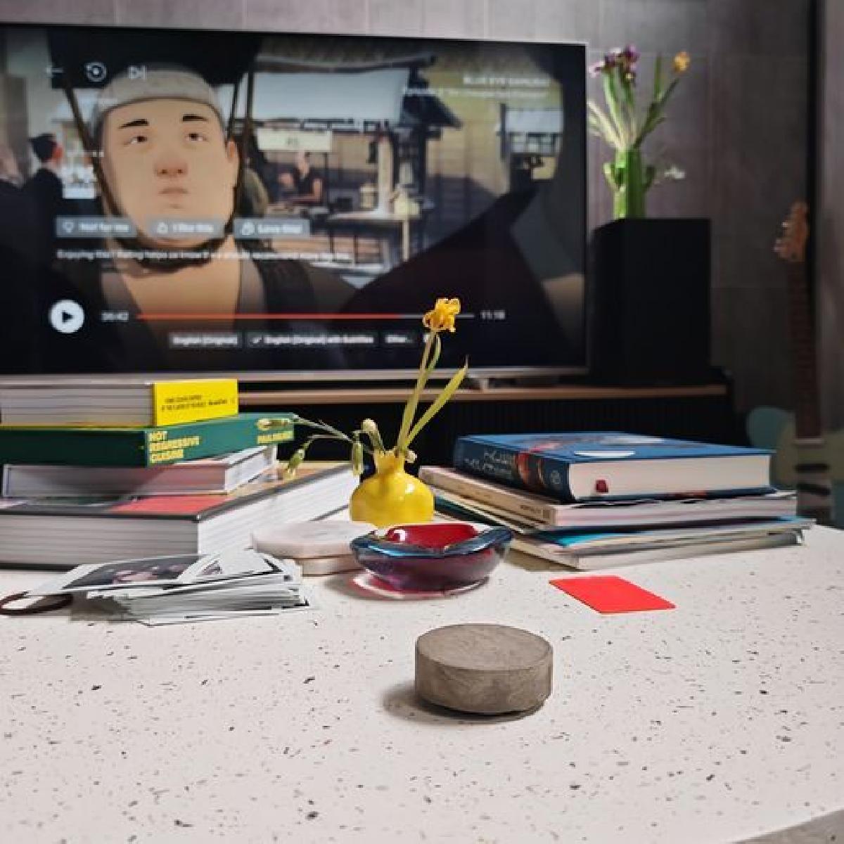 Capa de concreto para o Controle Remoto Sound da Ikea Symfonisk (1ª Geracao)