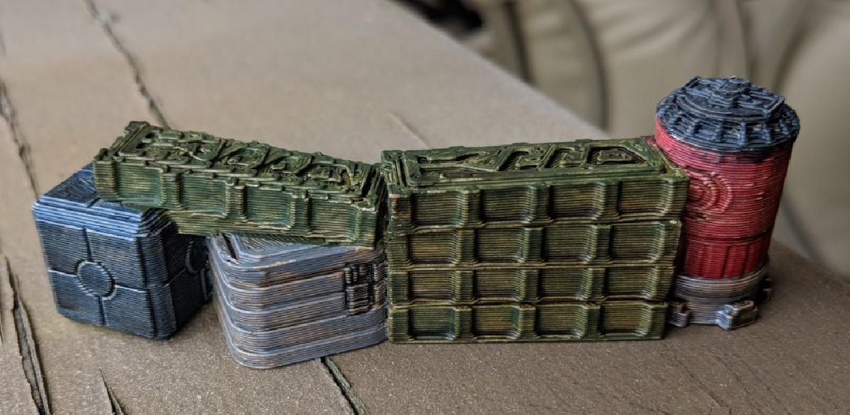 Terreno de Star Wars Legion Caixas, Barris e Barreira