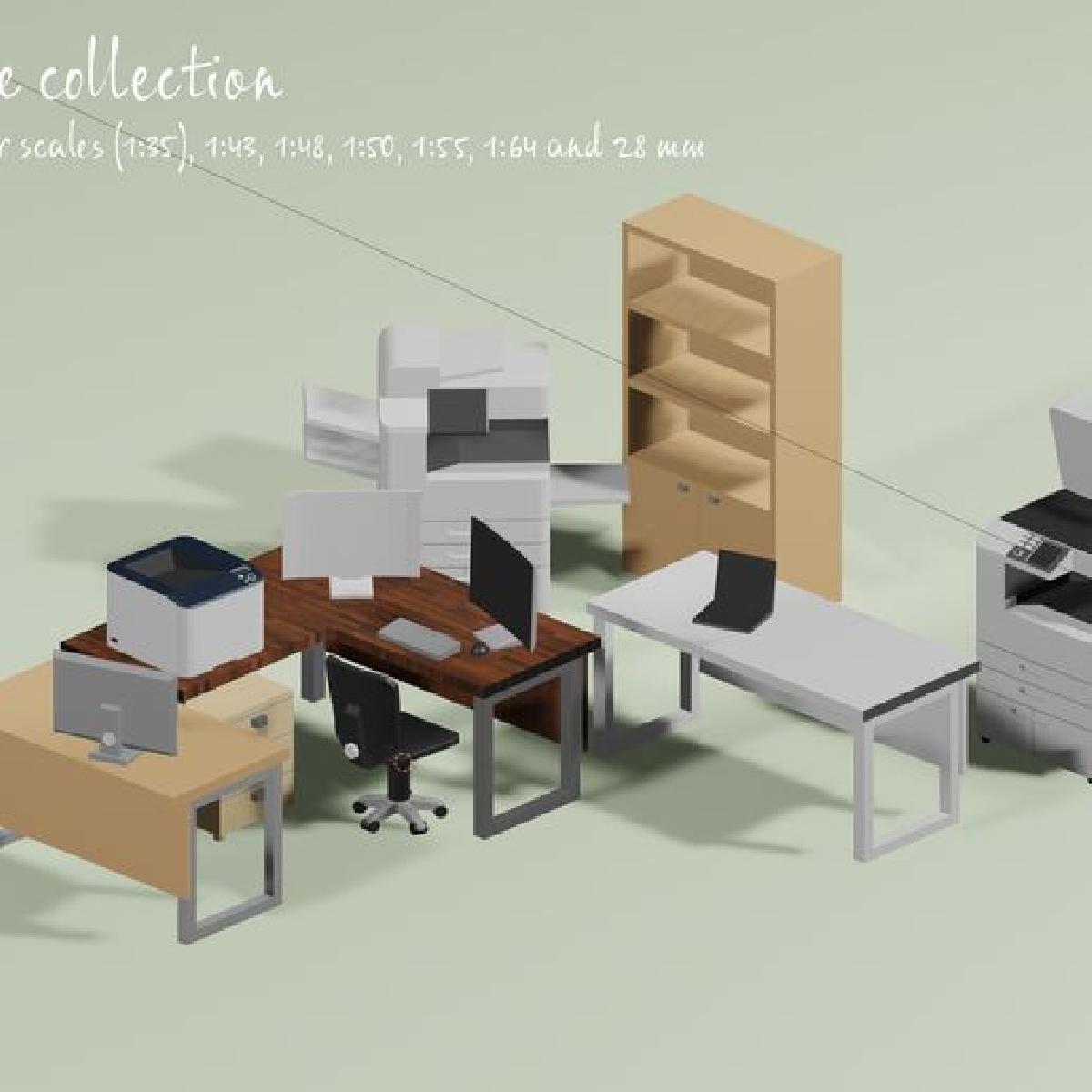 Colecao Office 1:35, 1/35, 1:43, 1/43, 1:50, 1/50, 1:64, 1/64 kit