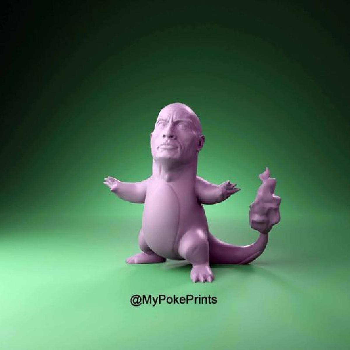Rockmander, o Pokemon Charmander de Pedra.