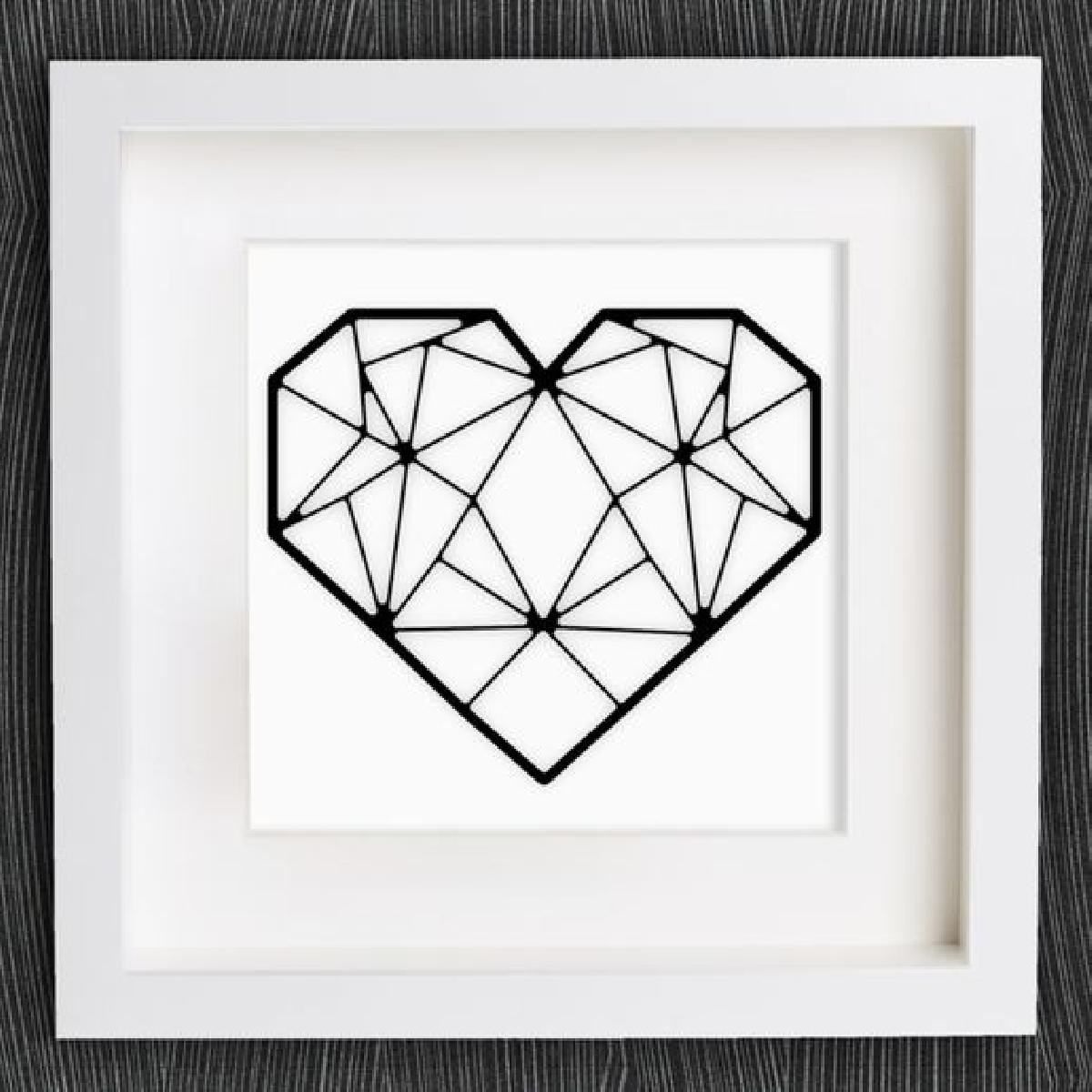 Coracao de Origami Personalizavel