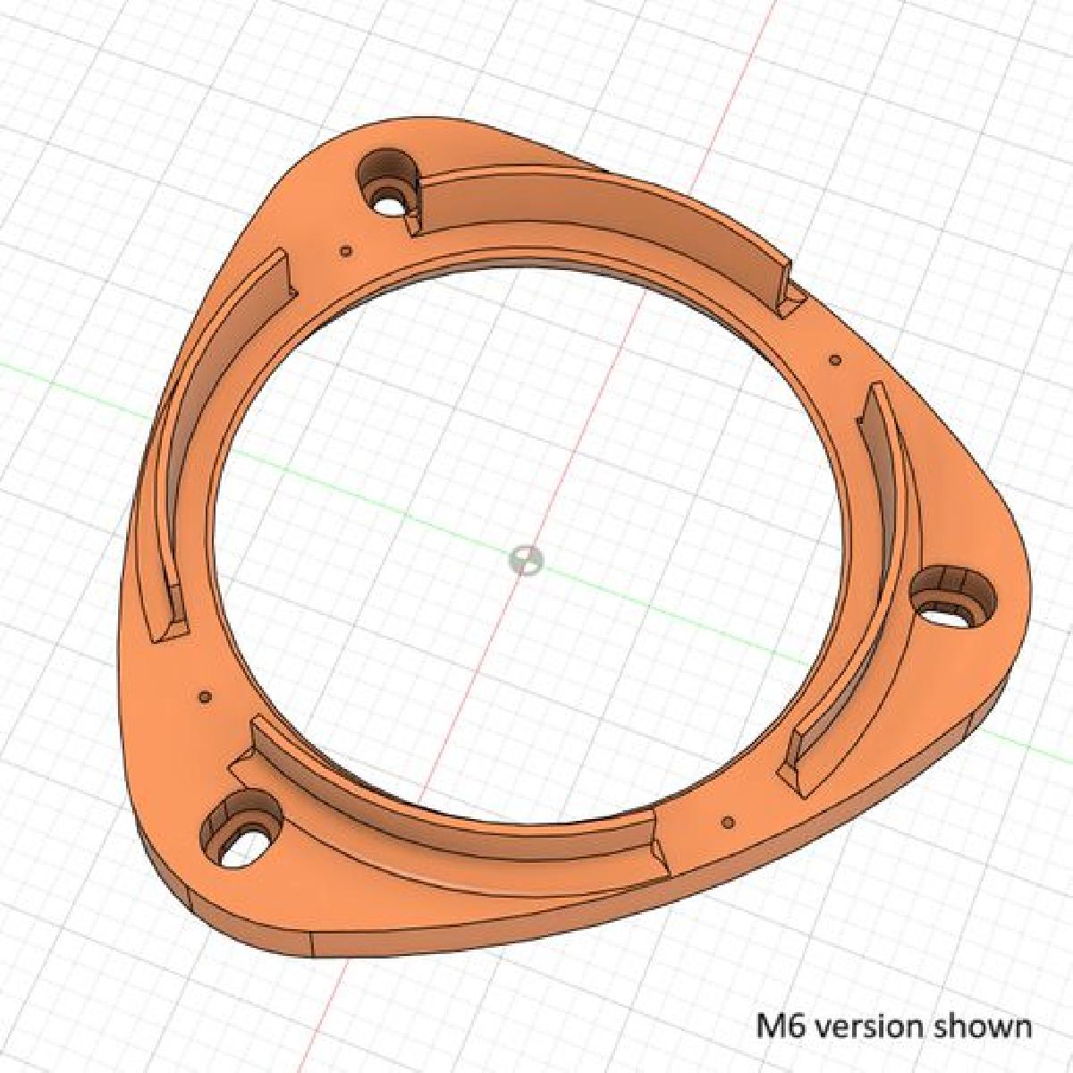 Anel de Adaptador de Alto falante Renault 130mm 5.25" Megane Mk3