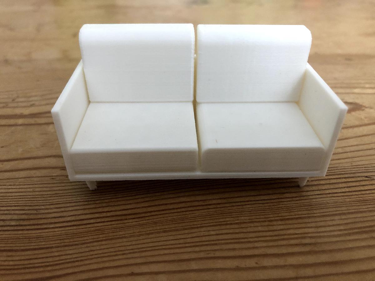 sofa para casa de bonecas
