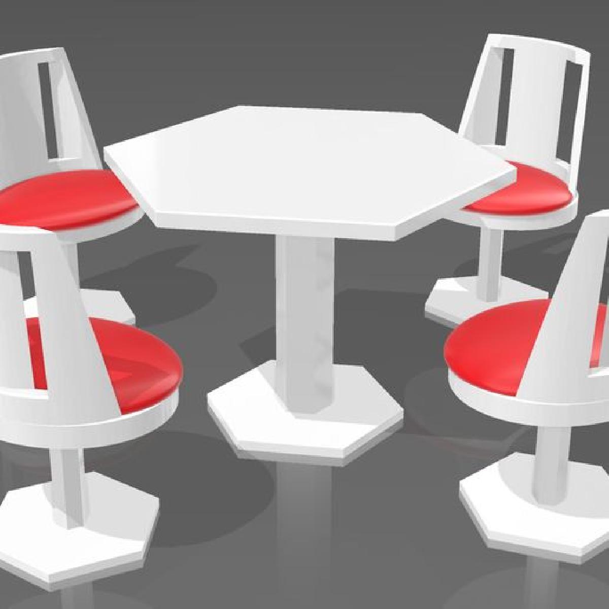 Os conjuntos do bistro na Estacao Central de Munique