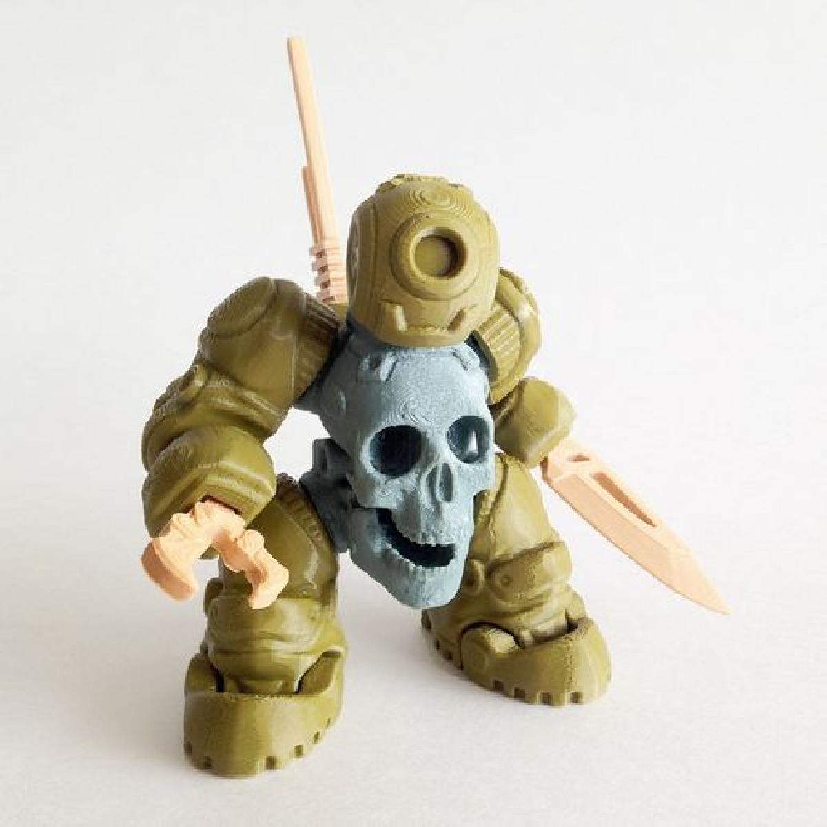 SkullBot 001 via 3DKToys