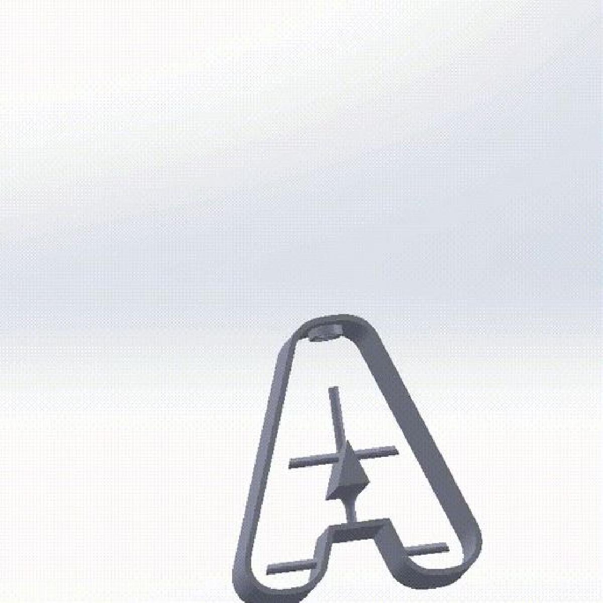 A lampada esta suspensa na forma da letra A. Decoracao de Natal. Guirlanda iluminada na arvore de Natal.