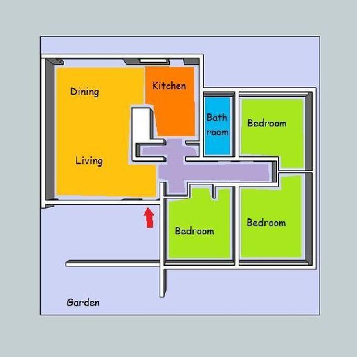 Modelo de Casa Vintage "Projeto 3"