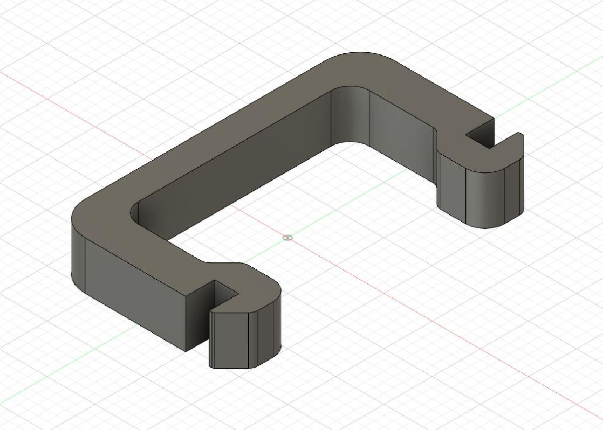 Brida para fixacao de cabos interno do Artillery Genius.