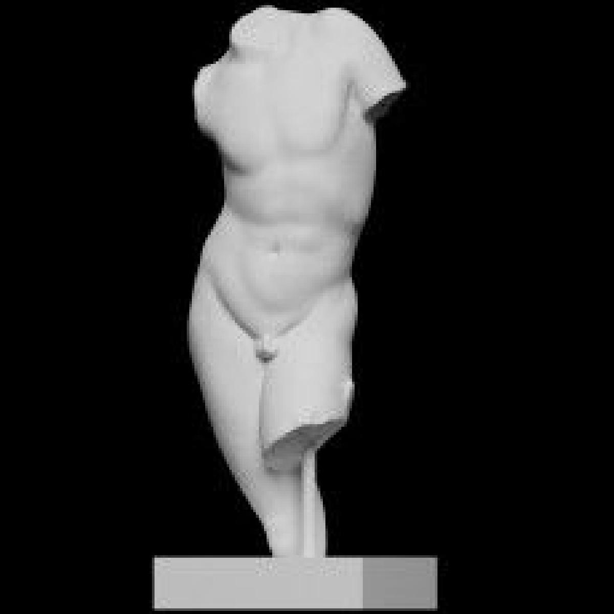Torse de marmore de um jovem