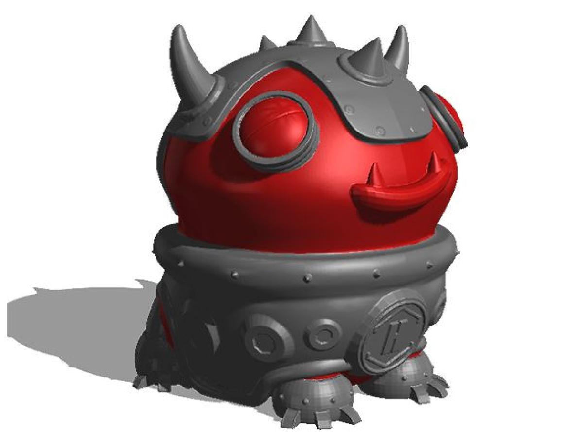 Mascota Hellbot para Magna DUAL em duas cores (Duplo Extrusor)