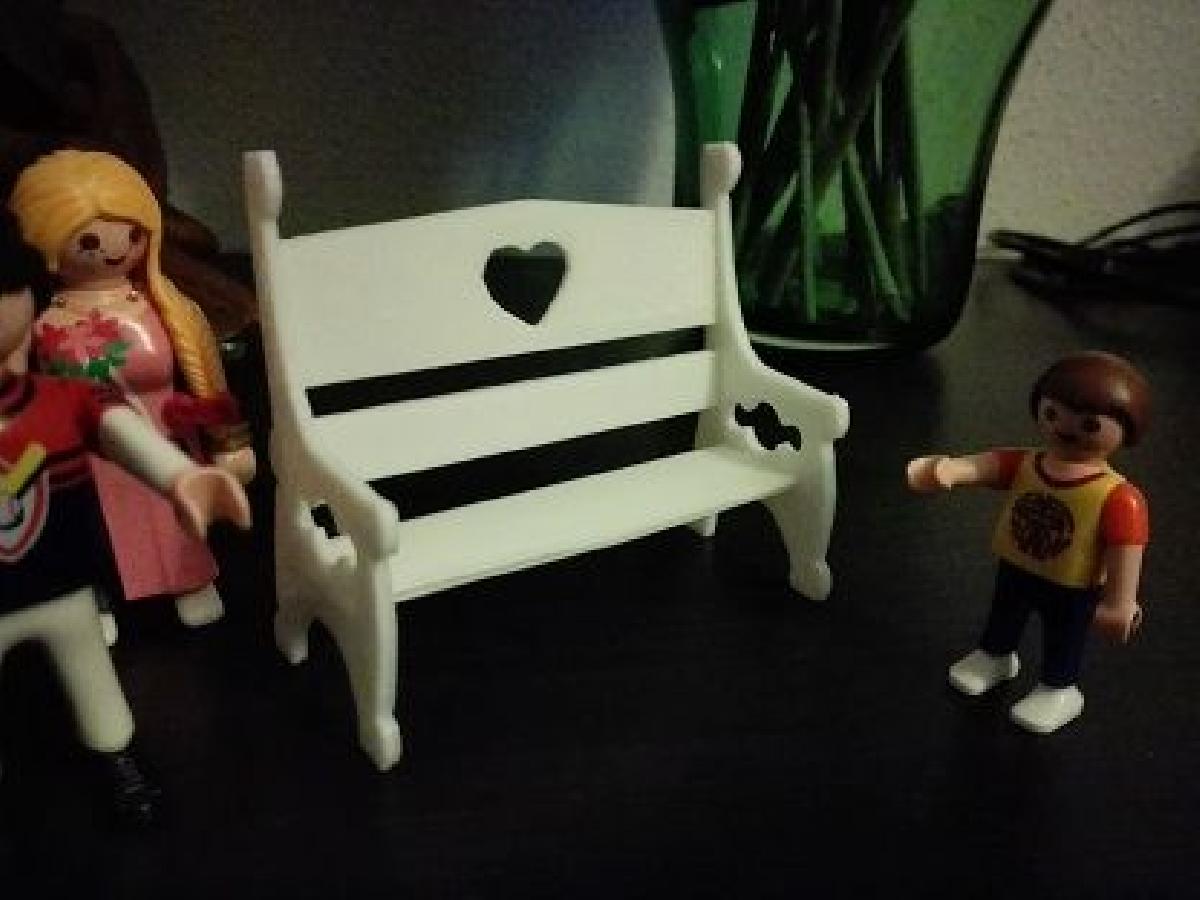 Banco para sentarse en miniatura