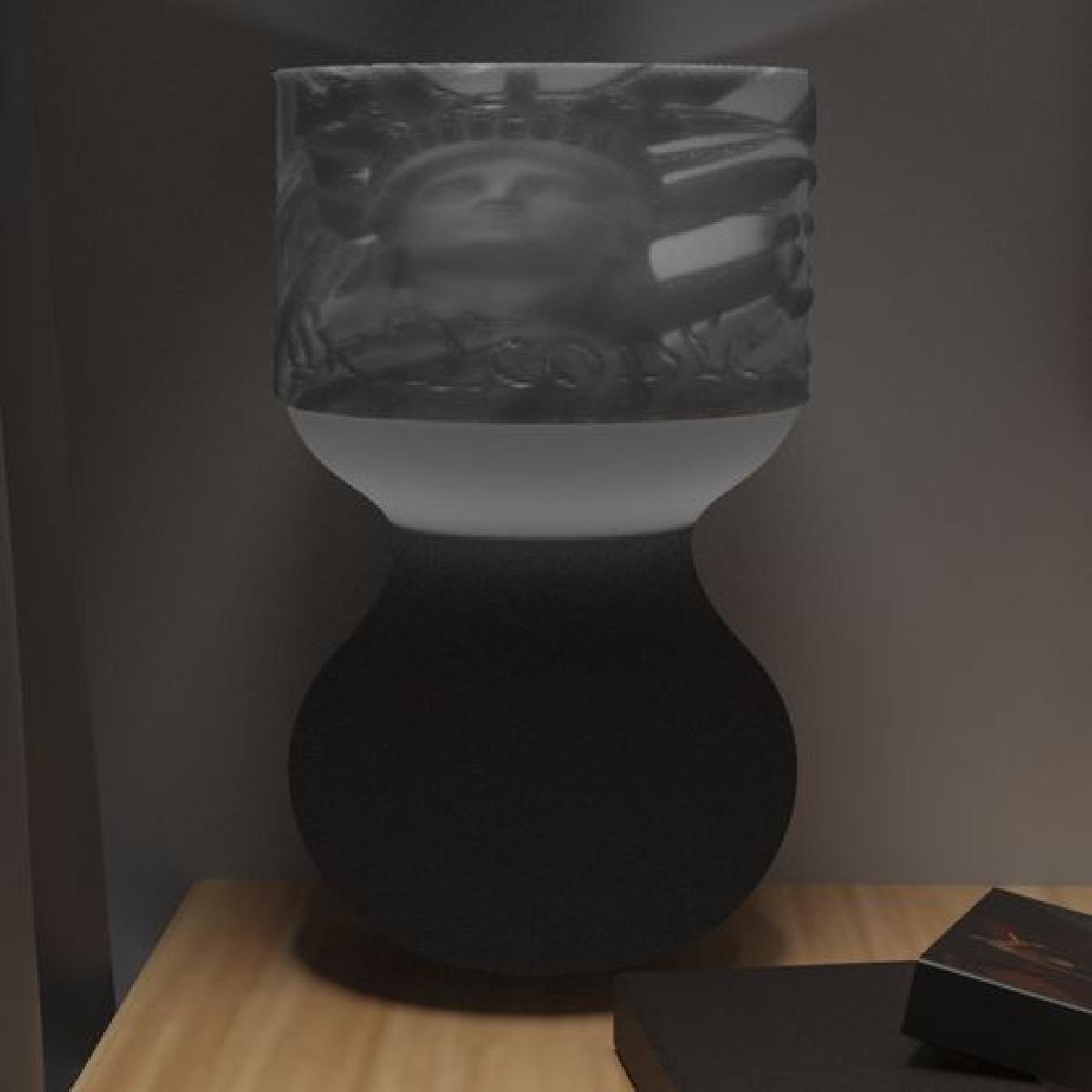 Lampada de Litofano Americana