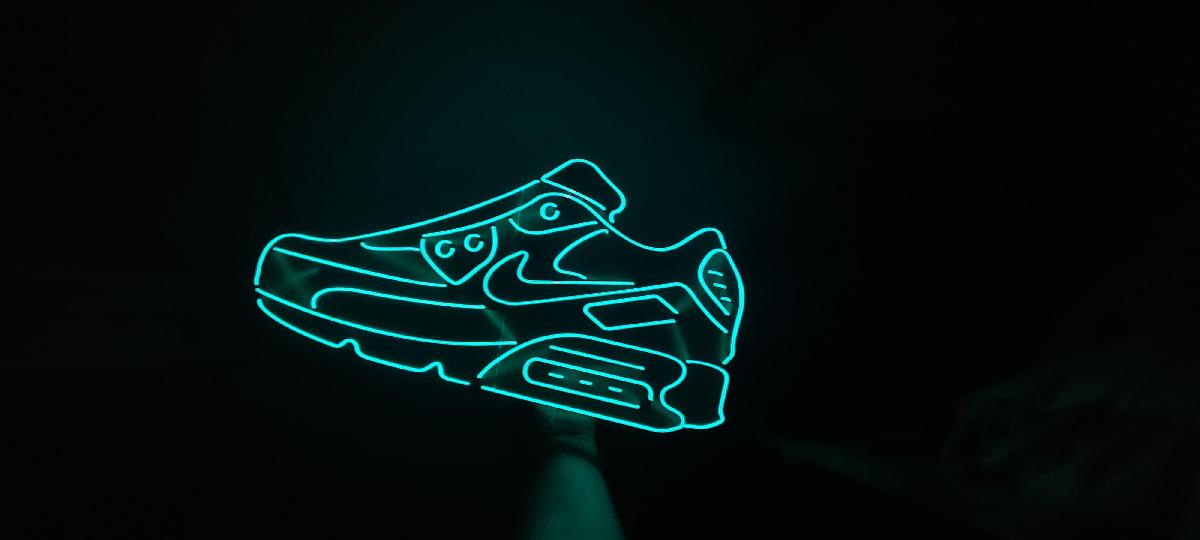 Sinal de fio EL Air Max 90 400MM de largura
