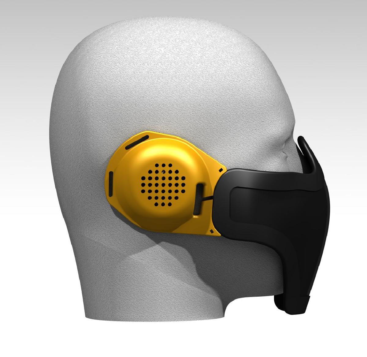 Protecao auricular de airsoft para mascara de malha