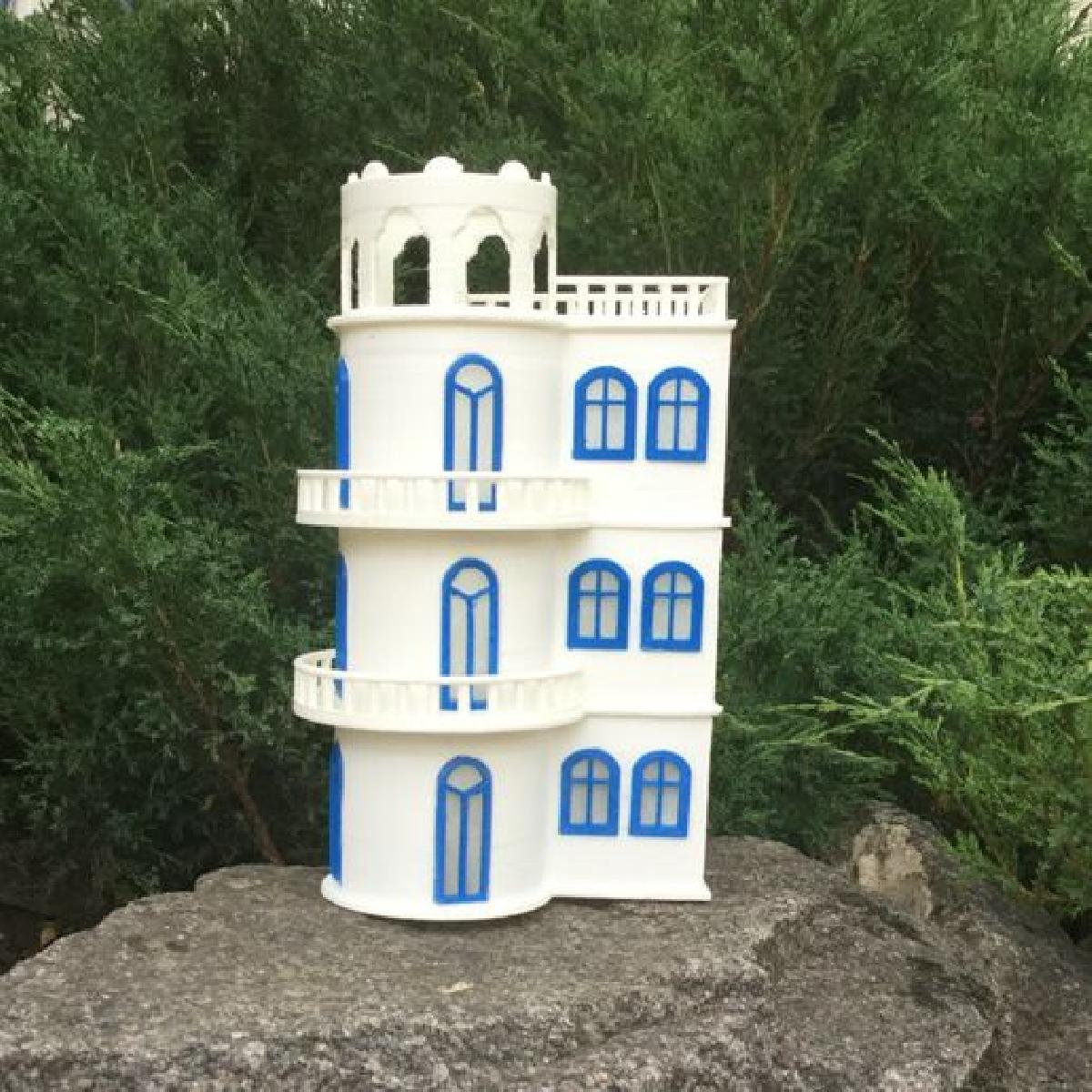 Vila impressa em 3D a beira do lago