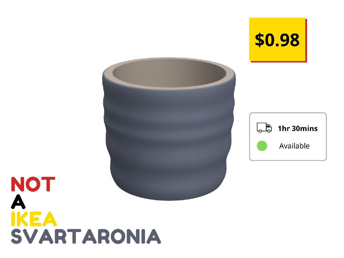 Jardineira inspirada na IKEA SVARTARONIA