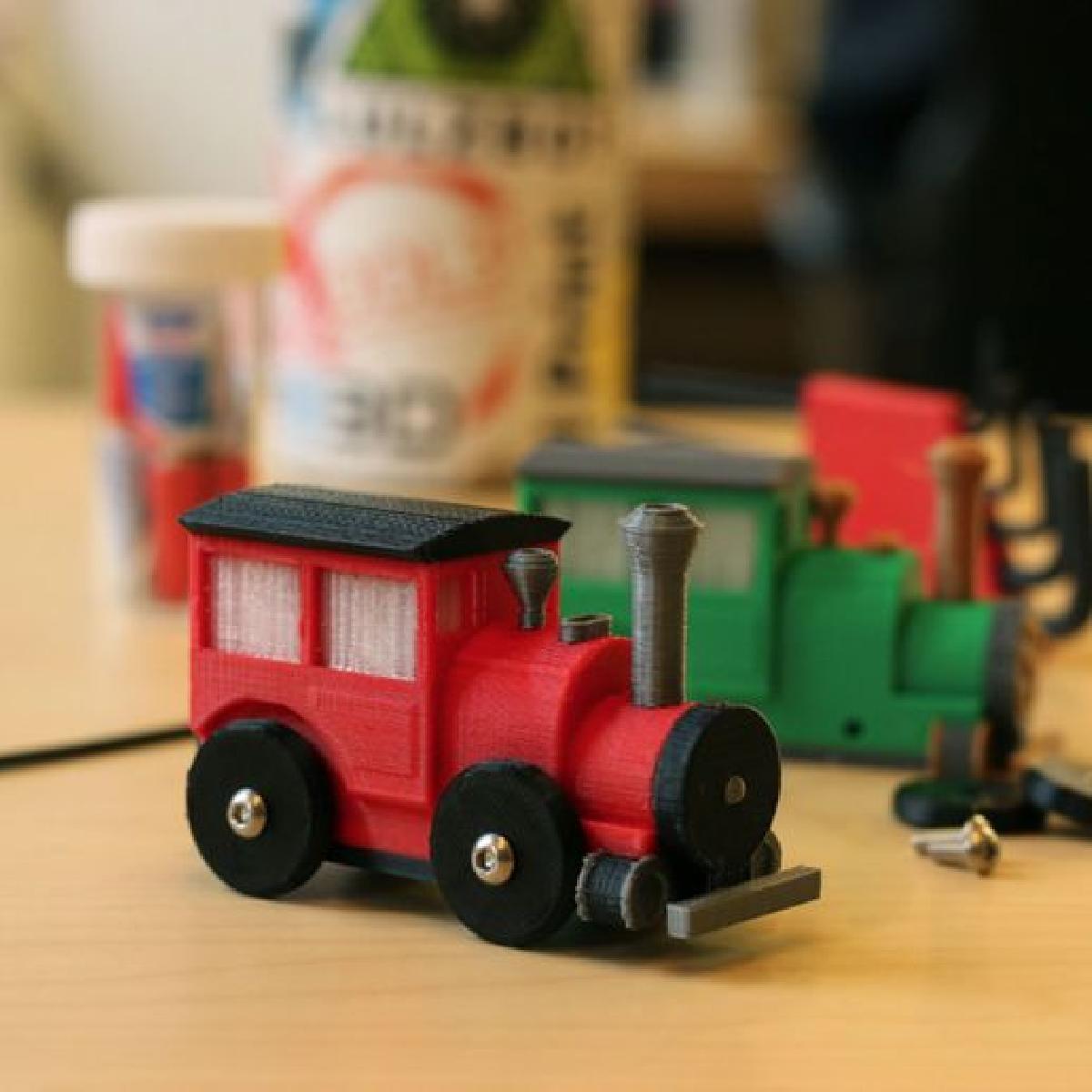 Trem Brio Multicolorido