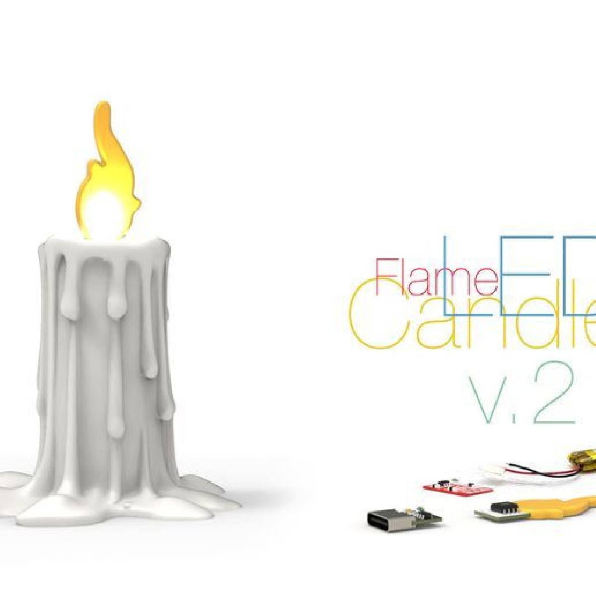 Vela LED Chama v.2: Calor e Conforto em Cada Lar