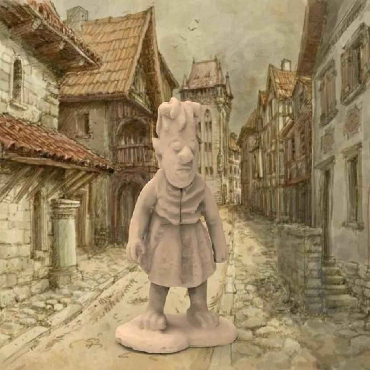 Crianca / Menina Orc Vermelha   Escaneamento 3D