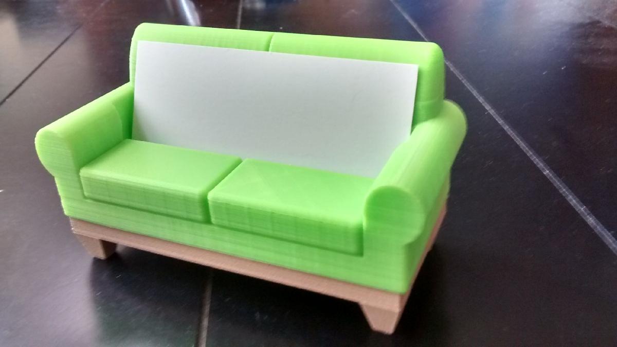 Suporte para Cartoes de Visita em Sofa
