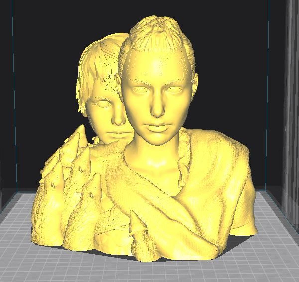 A narrativa da praga em uma porta 3D.