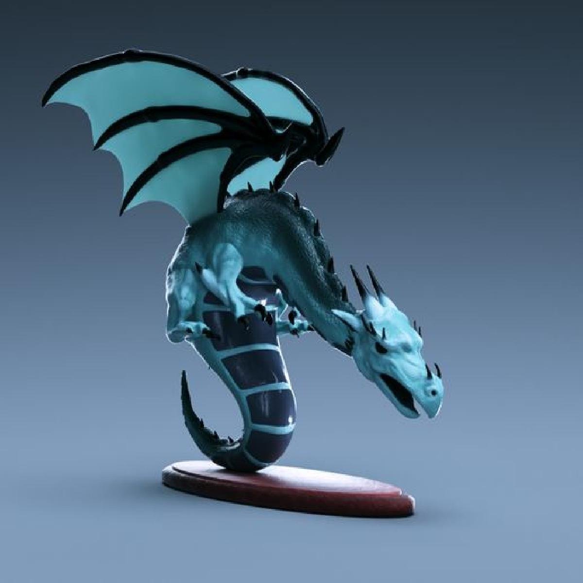 Dragao Miniatura em 3D Andor Junior, o jogo de fantasia da familia