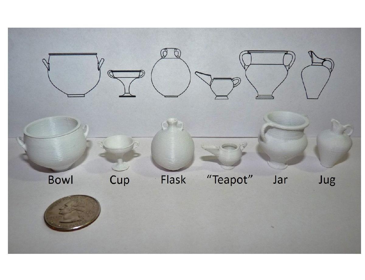 Ceramica Cretense em escala 1/10