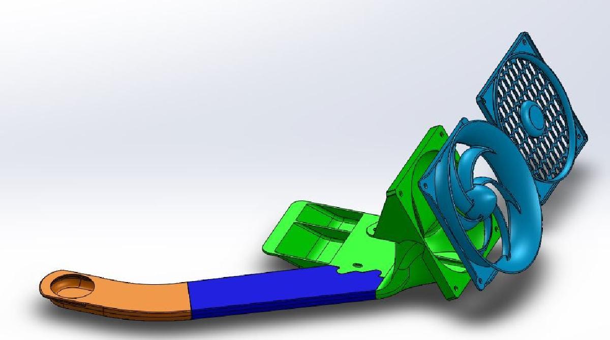 Modificacao de ventilador silencioso de 120 mm para a fonte de alimentacao e CPU do Ender 3 v2.