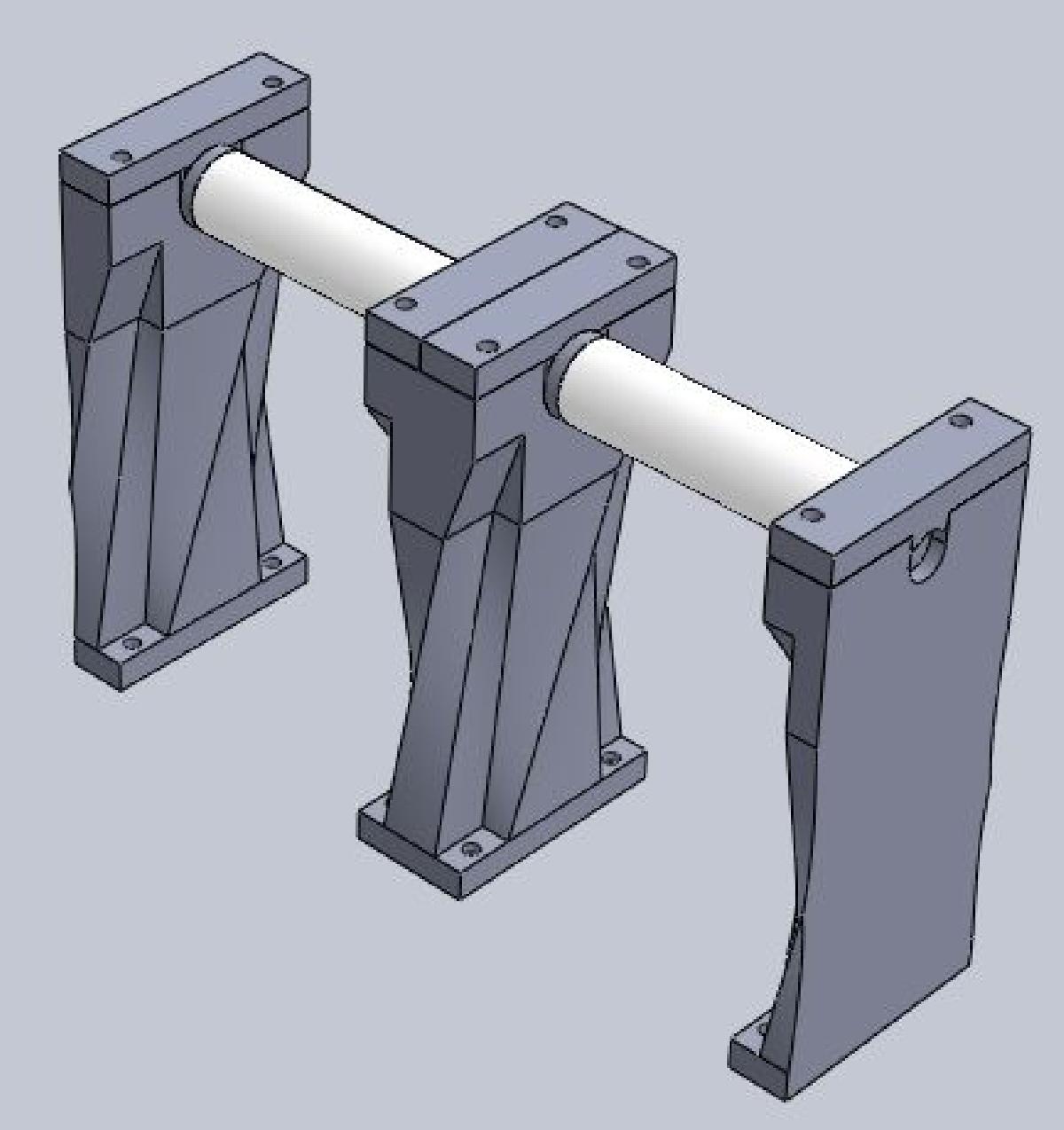 Suporte para bobina Black Widow Modular Personalizado (Extrusao 8020)