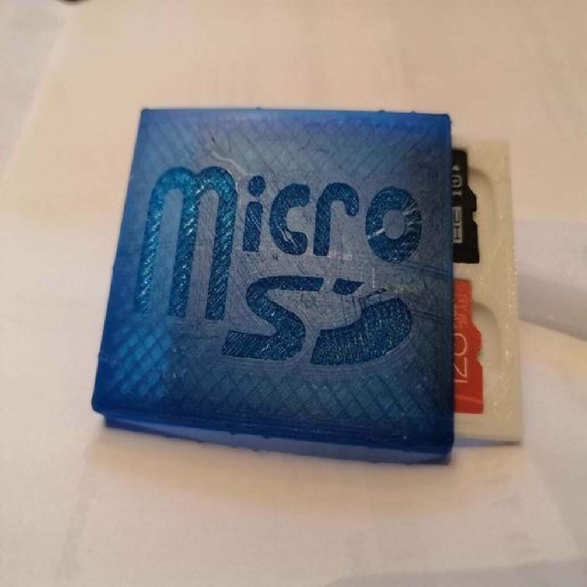 Suporte para armazenamento de cartao Micro SD slim para 6x cartoes.